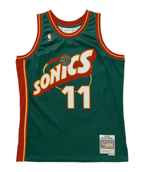 Mitchell and Ness Seattle Supersonics NBA Shawn Kemp 1995 Trikot Grün - gruen