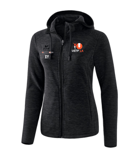 Erima Fleecejacke Damen Schwarz