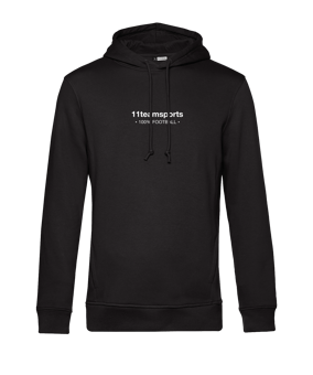 11teamsports 100 Prozent Hoody Schwarz Weiss - schwarz