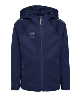 Hummel Cima 2.0 Kapuzenjacke Kids Blau F7026 - blau