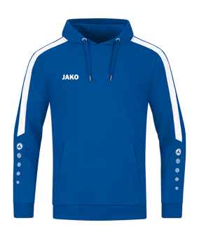 JAKO Power Hoody Blau Weiss F400