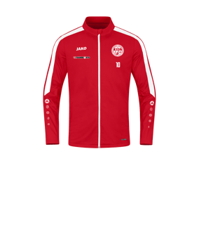 JAKO Power Polyesterjacke Kids Rot Weiss F100