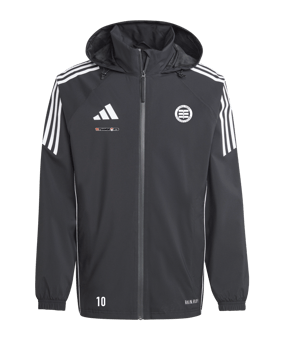adidas Tiro 24 Regenjacke Schwarz Weiss