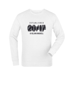 Merch Roller Sweatshirt White | #established