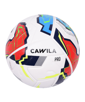 Cawila LIGA INVERTER Fußball | Spielball Größe 5 | Fairtrade Produktion - weiss