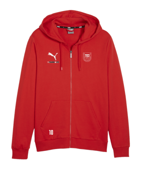 PUMA teamGOAL Casuals Kapuzenjacke Rot F01