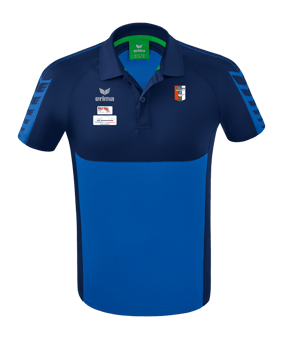 Erima Six Wings Poloshirt Blau