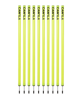 Cawila Academy Slalomstangen 10er Set (33mmx100cm) Gelb - gelb