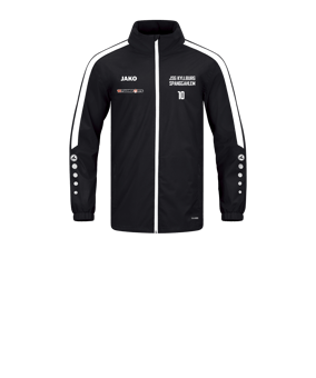 JAKO Power Allwetterjacke Kids Schwarz Weiss F800