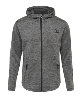 Hummel Aston Zip Hoody Grau F2007 - grau