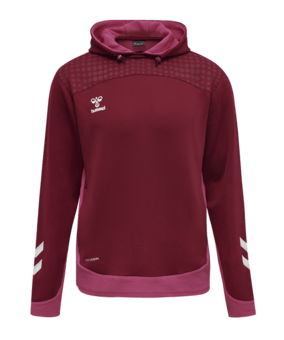 Hummel hmlLEAD Poly Hoody Rot F3584 - rot