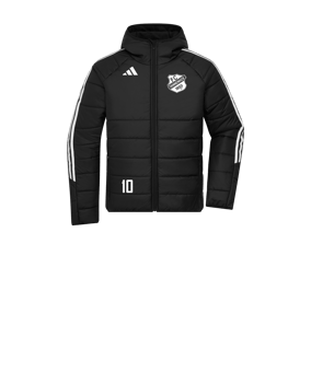 adidas Tiro 24 Winterjacke Kids Schwarz Weiss