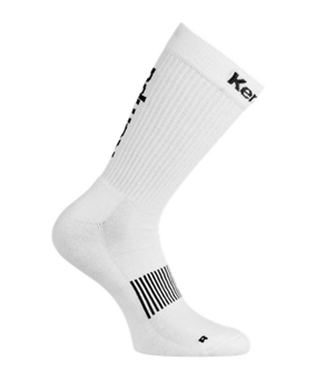 Kempa Logo Classic Socken Weiss Schwarz F02 - weiss