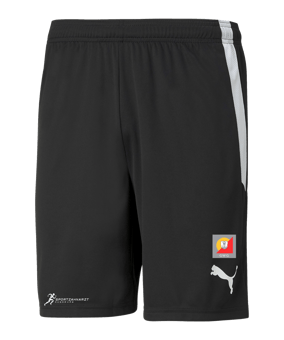 PUMA teamLIGA Short Schwarz Weiss F03