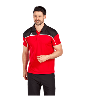Erima Change by Poloshirt Rot Schwarz - rot