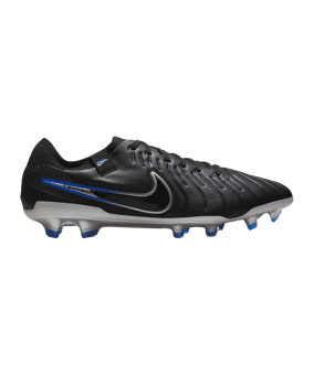 Nike Tiempo Legend X Pro FG Shadow Schwarz Silber Blau F040 - schwarz