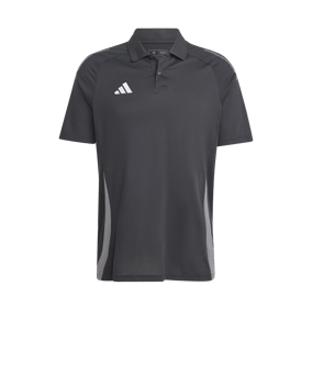adidas Tiro 24 Comp Poloshirt Schwarz Grau