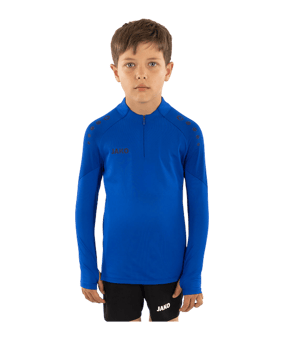JAKO ZipTop Light Flow Sweatshirt Kids Blau F400 - blau