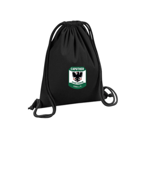 Merch Organic Premium Cotton Gymsack Black | #logo4c