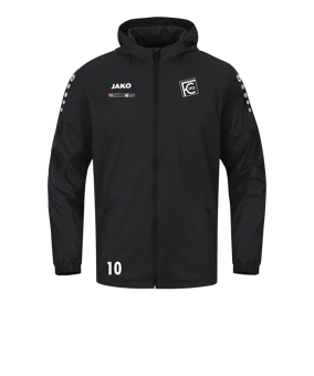 JAKO Team 2.0 Allwetterjacke Schwarz F800