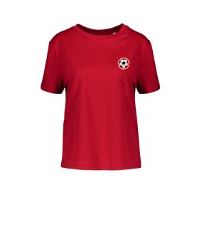 Merch Muser T-Shirt Women Red | #justlogo4c