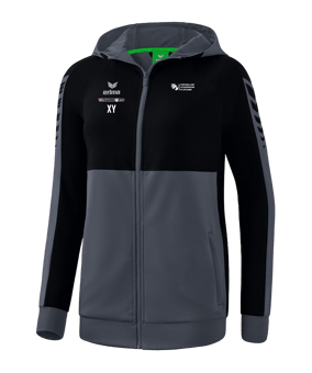 Erima Six Wings Kapuzenjacke Damen Grau