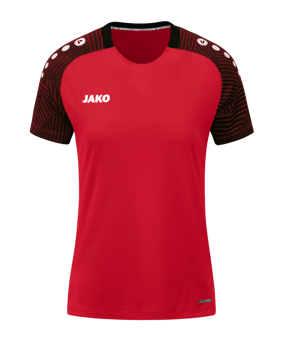 JAKO Performance T-Shirt Damen Rot Schwarz F101 - rot