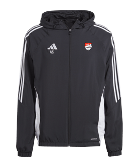 adidas Tiro 24 Windbreaker Schwarz Weiss