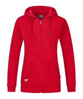 JAKO Organic Kapuzenjacke Damen Rot F100