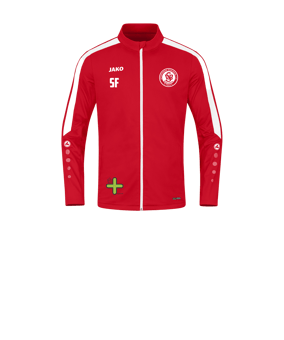 JAKO Power Polyesterjacke Kids Rot Weiss F100
