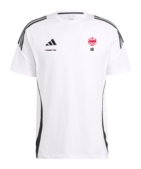 adidas Tiro 24 T-Shirt Weiss Schwarz