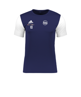 adidas Estro 19 Trikot kurzarm Dunkelblau Weiss