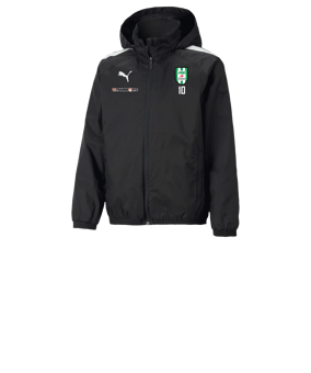 PUMA teamLIGA Allwetterjacke Kids Schwarz F03