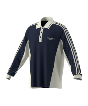 adidas Originals Polo Langarm Blau