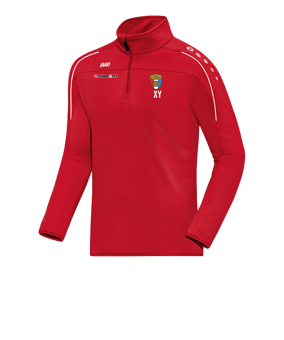 JAKO Classico Ziptop Rot Weiss F01