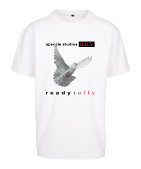 Mister Tee Ready To Fly Oversized T-Shirt Weiß - weiss