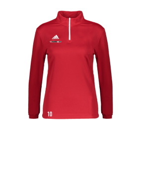 adidas Entrada 22 HalfZip Sweatshirt Damen Rot
