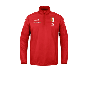 JAKO Team Rainzip Sweatshirt Kids Rot F100