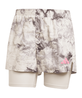 adidas Own the Run Spray 2in1 Laufshort Damen Grau - grau