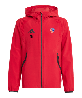 adidas Tiro Travel Windjacke Kids Rot