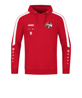 JAKO Power Hoody Rot Weiss F100
