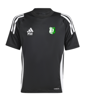 adidas Tiro 24 Trikot Kids Schwarz Weiss