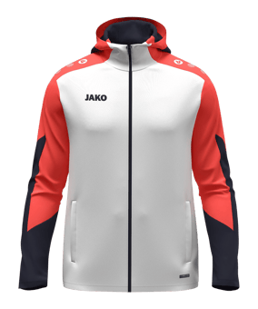 JAKO Dynamic Kapuzenjacke Kids Weiß F026 - weiss