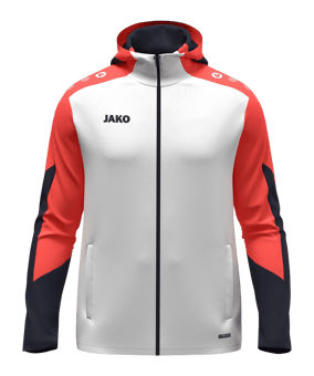 JAKO Dynamic Kapuzenjacke Kids Weiß F026 - weiss