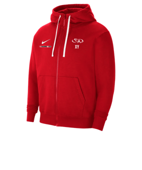 Nike Park 20 Fleece Kapuzenjacke Rot Weiss F657