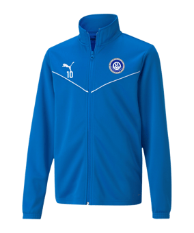 PUMA teamRISE Poly Trainingsjacke Kids Blau F02