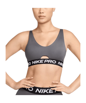 Nike Indy Plunge Sport-BH Damen Grau F068
