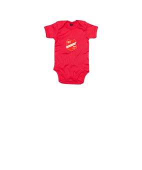 Merch Baby Body Red | #logo4c