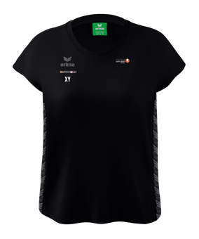 Erima Team Essential T-Shirt Damen Schwarz Grau