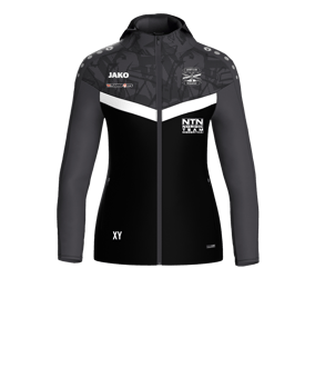 JAKO Iconic Kapuzenjacke Damen Schwarz F801